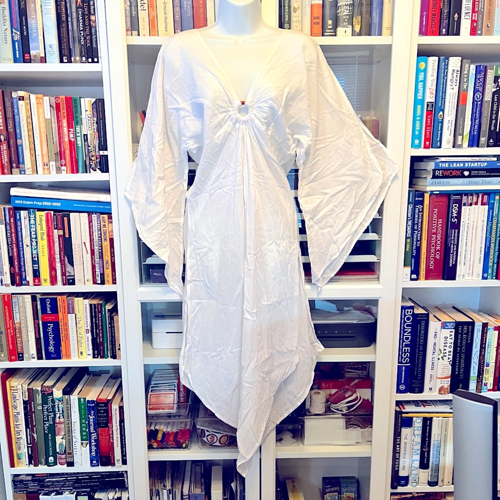 Blue du Nil 100% Cotton White Swimsuit Cover